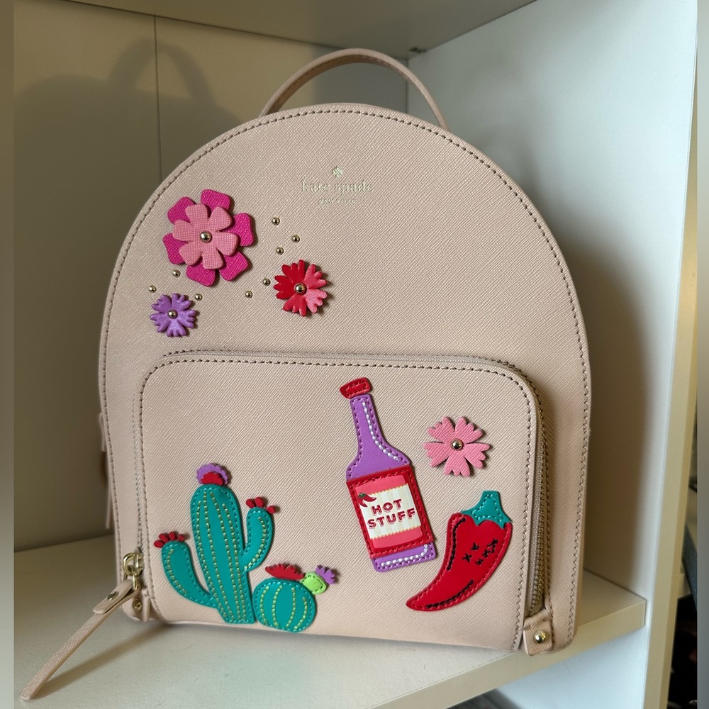 RARE Kate spade cactus mini backpack